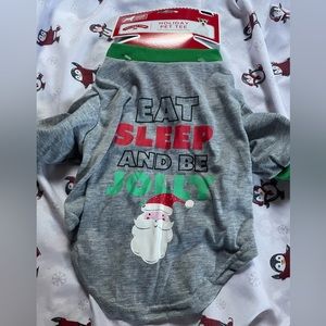 Holiday time pet shirt S new